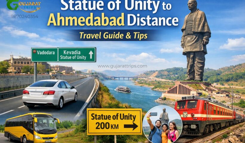 Ahmedabad to Statue of Unity car travel.
