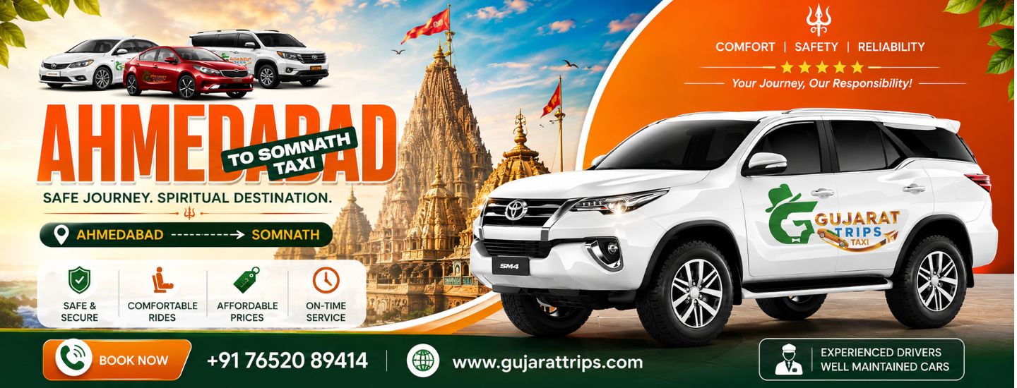 Ahmedabad to Somnath taxi service